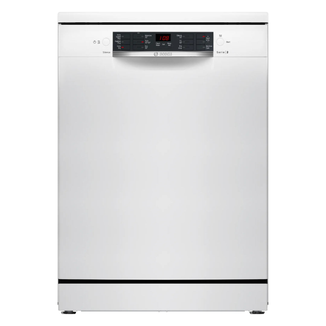 Bosch Series 2 12 Place Freestanding Dishwasher - White | SMS26AW08G