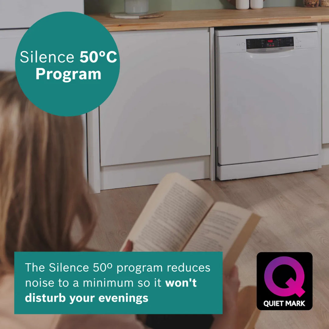 Bosch Series 2 12 Place Freestanding Dishwasher - White | SMS26AW08G