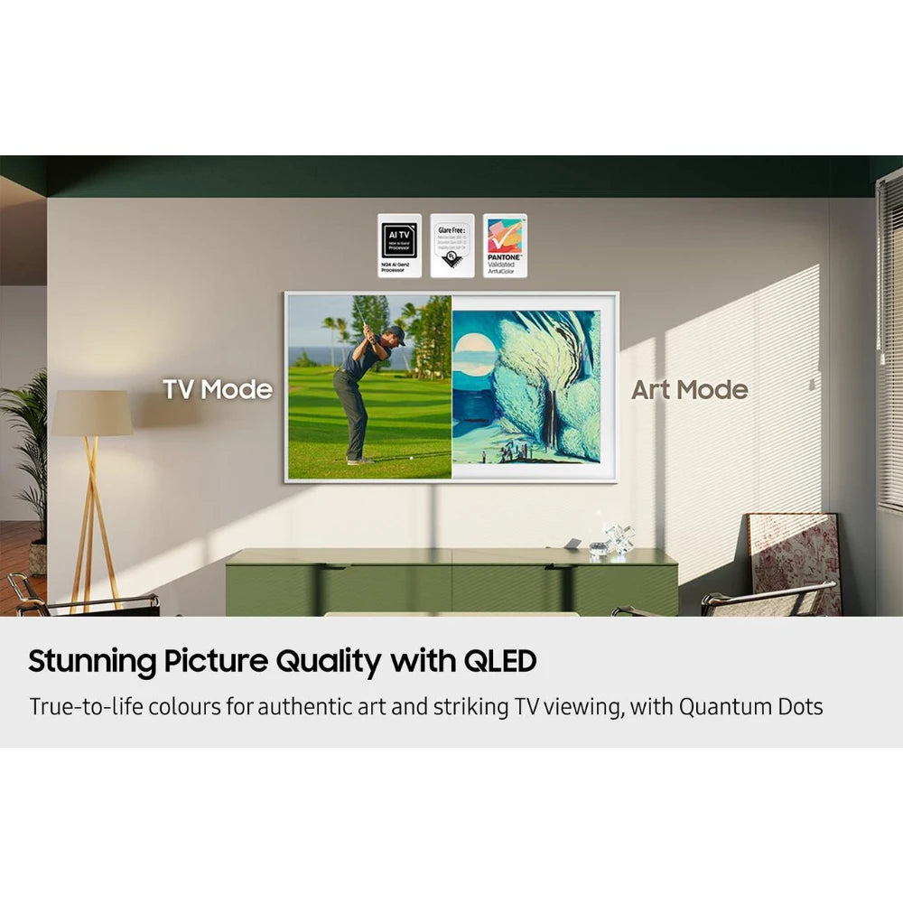 Samsung 43 Inch LS03F QLED 4K Smart Frame TV (2025) | QE43LS03FAUXXU