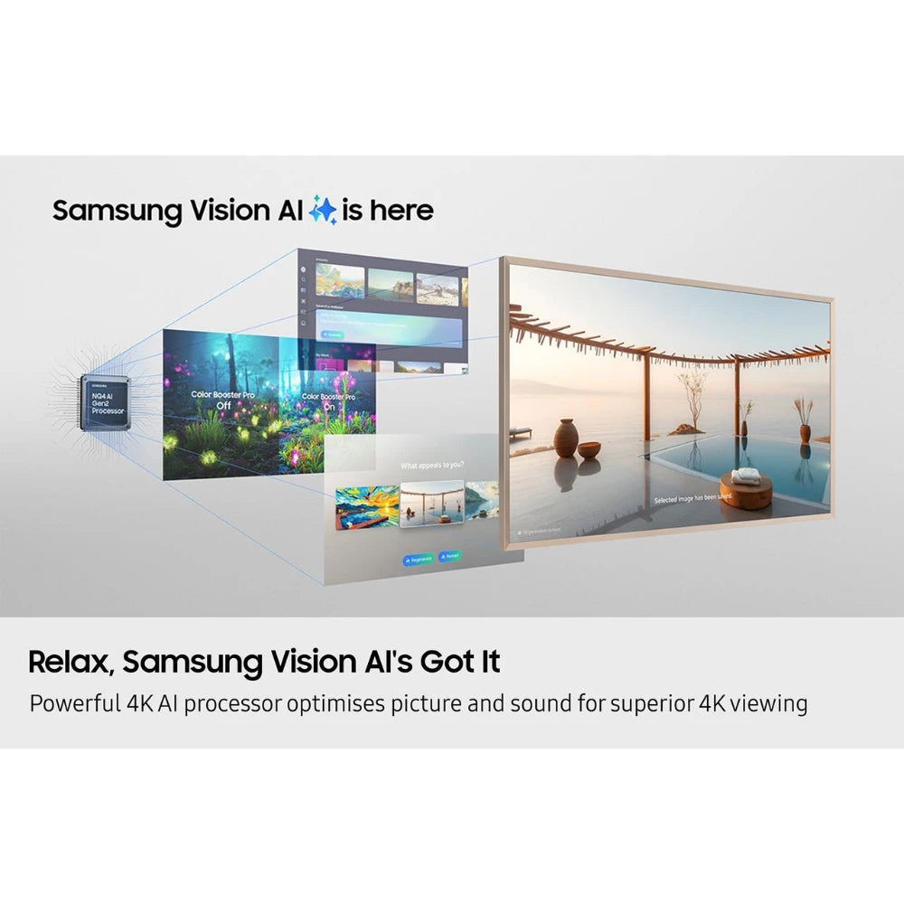 Samsung 43 Inch LS03F QLED 4K Smart Frame TV (2025) | QE43LS03FAUXXU