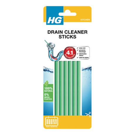 HG Drain Cleaner 4 in 1 Sticks 6 Pack | H/G434000106