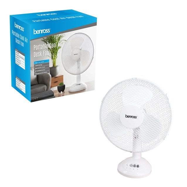 Benross 12" Desk Fan Desktop Fan | 43920