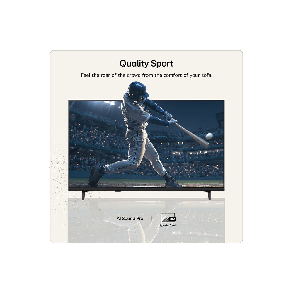 LG QNED72 43 Inch QNED AI 4K HDR Smart TV