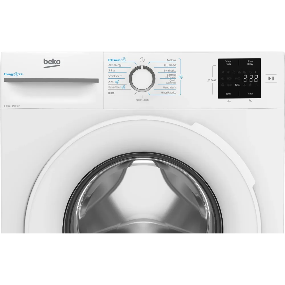 Beko 9kg 1400 Spin EnergySpin Washing Machine - White | BM3WT3941W