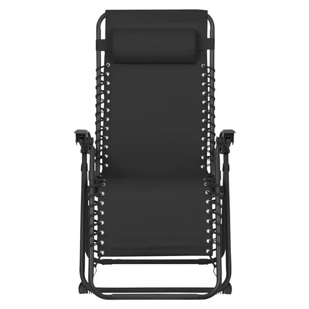 Zero Gravity Recliner Relaxer Chair - Black (Sun Lounger) | 48973