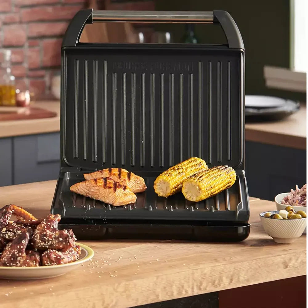 George Foreman Large Entertaining Steel Health Grill | 25052