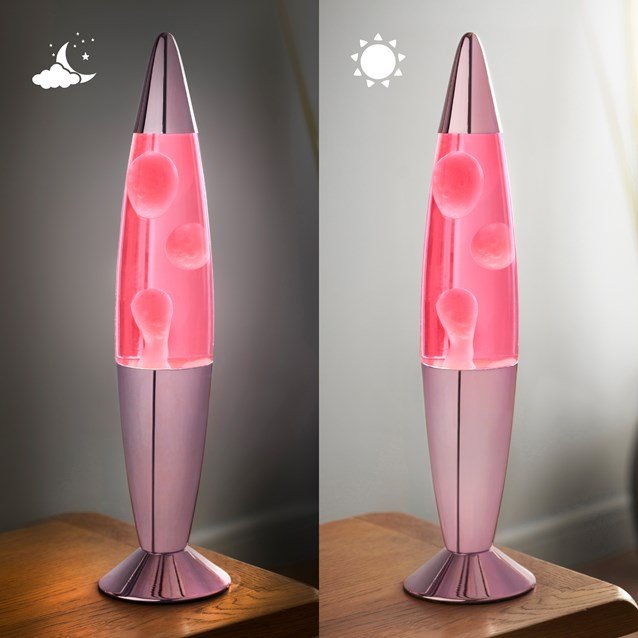 Global Gizmos 16 Inch Lava Lamp - Pink Lava / Rose Gold Effect | 48879