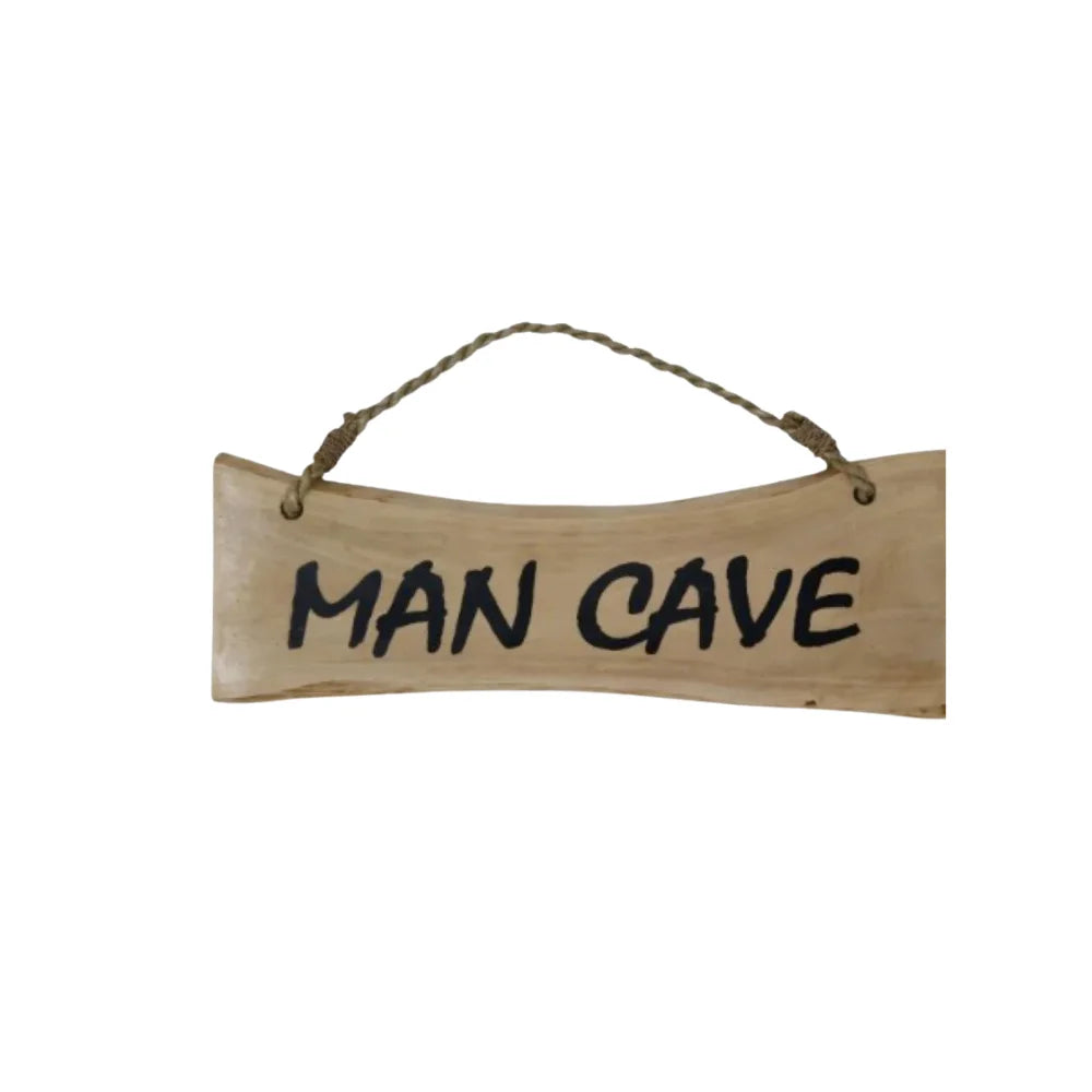 Funny Wood Sign - Man Cave | Lucky Ducks