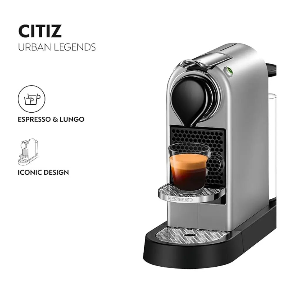 Nespresso Citiz POD Coffee Machine - Silver | XN741B40