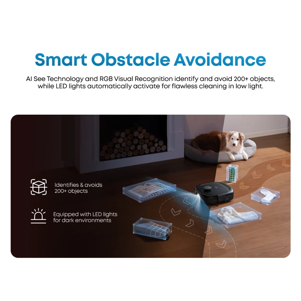 Eufy Omni E25 Robot Vac Vacuum Cleaner and Mop with Self Empty Station - Black | T2353V11