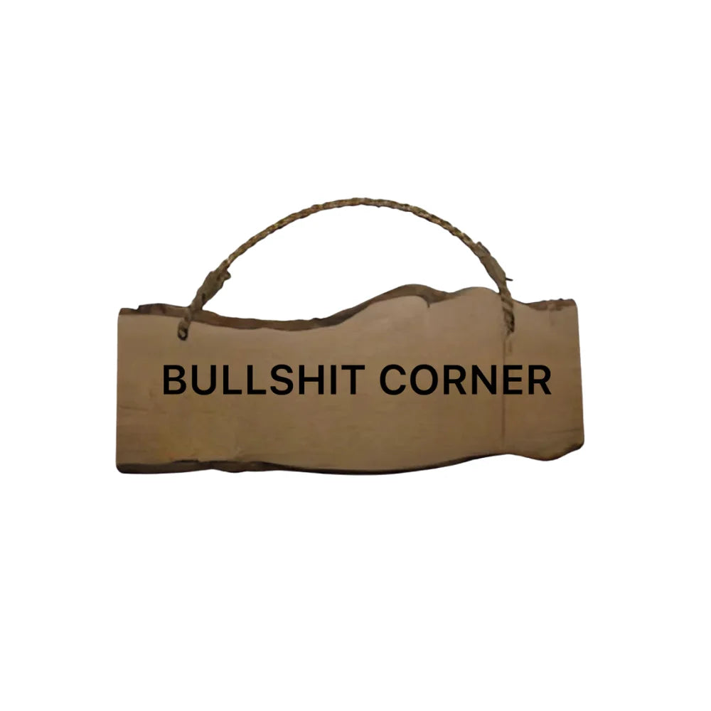 Lucky Ducks Coffee Wood Sign - Bullshit Corner | BD-HGRD436