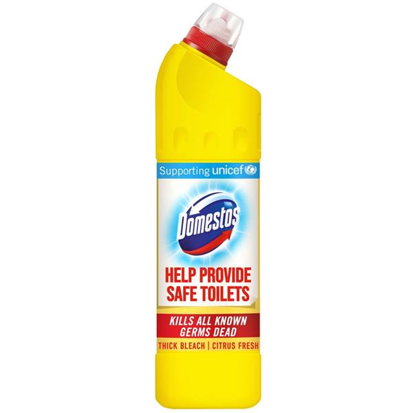 Domestos Citrus Bleach 750ml | Thick Germ-Kill Bleach