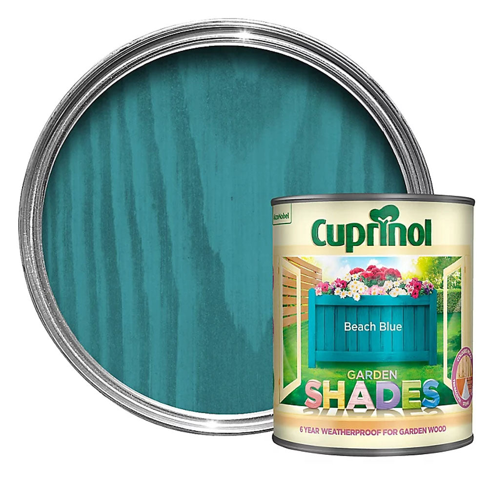 Cuprinol 1 Litre Garden Shades Woodstain - Beach Blue | 5159073