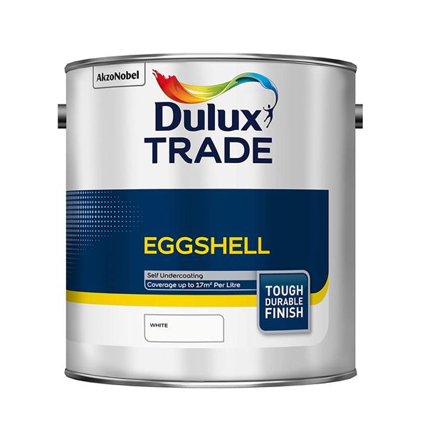 Dulux Trade Eggshell 2.5L - Brilliant White | Wood Paint