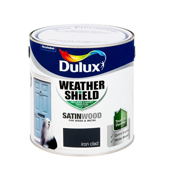 Dulux Weathershield Satinwood 2.5L - Iron Clad | Exterior