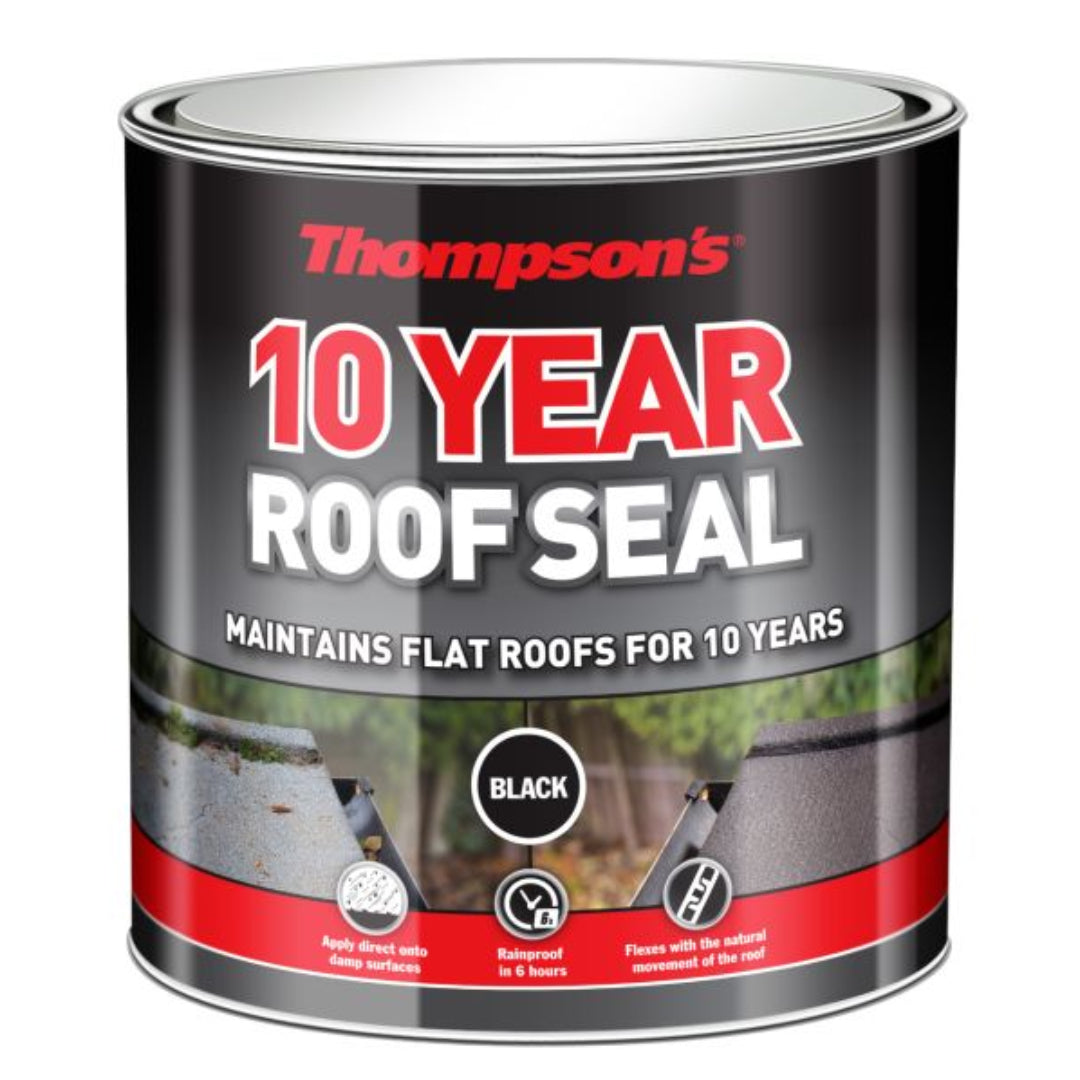 Thompsons 10 Year Roof Seal 1L - Black | Roof Waterproofer