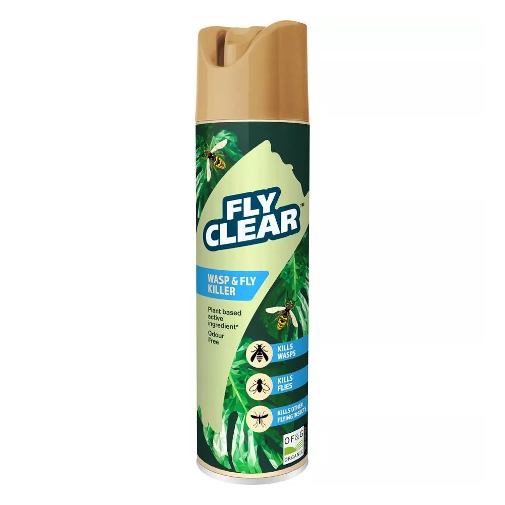 Fly Clear Organic Wasp & Fly Killer Spray 400ml | 4106265