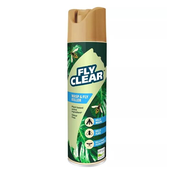 Fly Clear Organic Wasp & Fly Killer Spray 400ml | 4106265