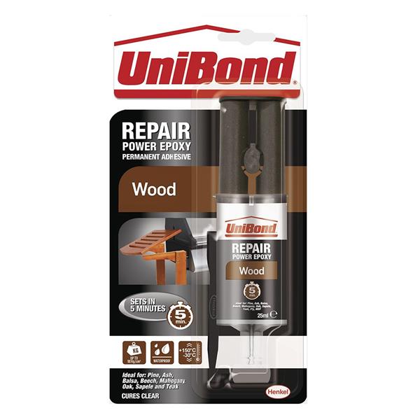 Unibond Wood Repair Epoxy 25ml Syringe | Filler Repair