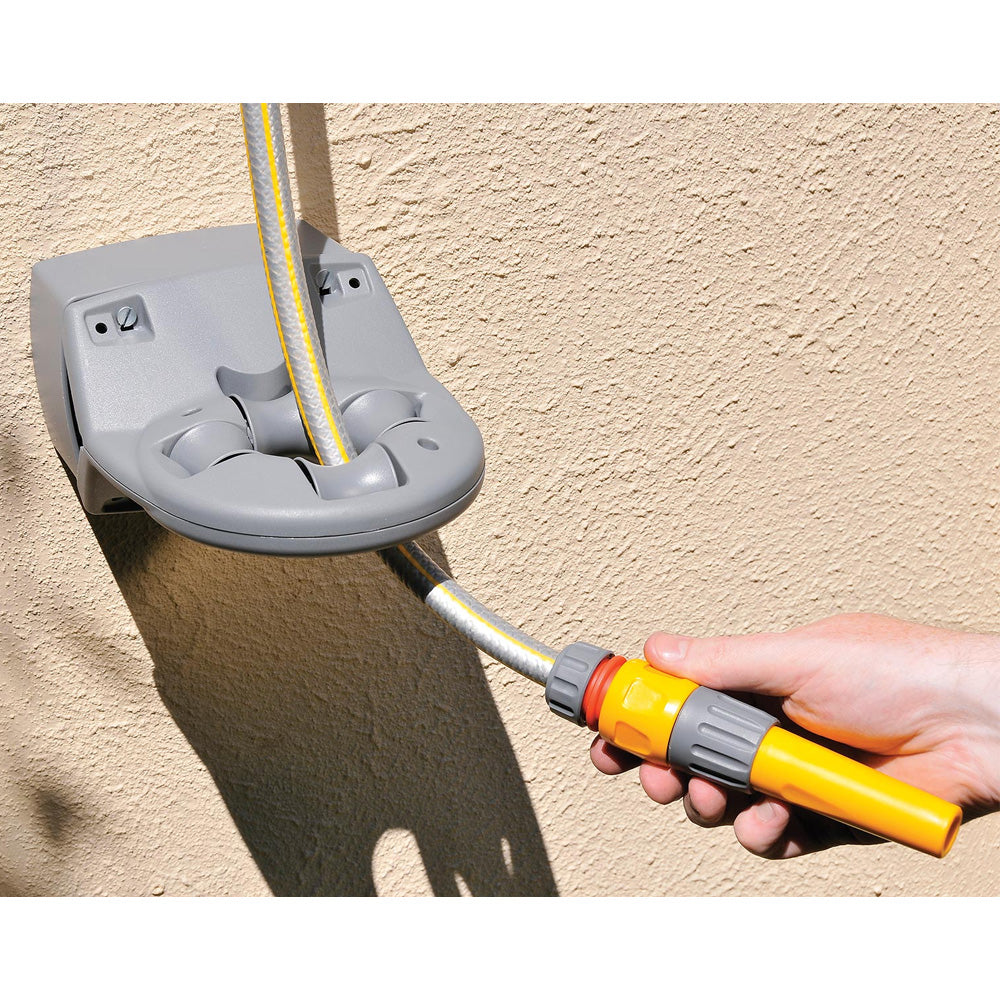 Hozelock Wall Mounted 40 Metre Fast Hose Reel + 40 Metre of 12.5mm Hose | HOZ2496