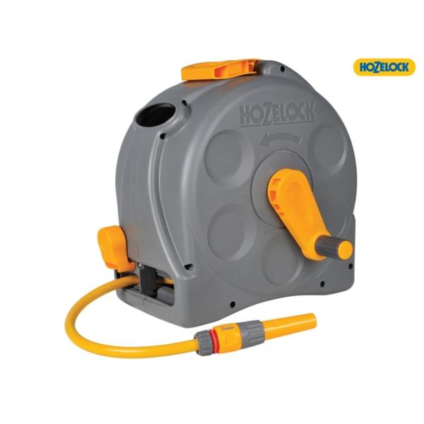 Hozelock 2415 25m 2-in-1 Compact Hose Reel + 25m Hose