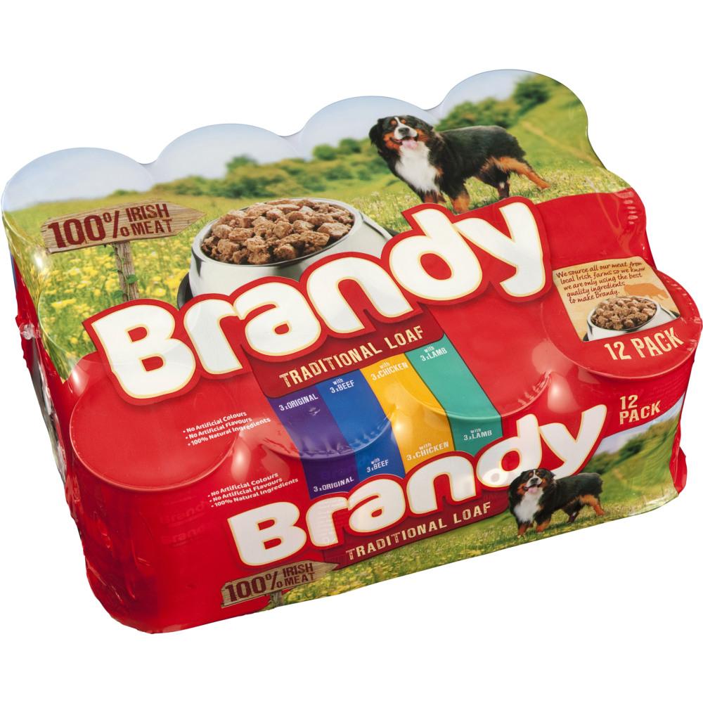 Brandy Variety Cuts In Jelly Tinned Dog Food Cans 12 x 395g