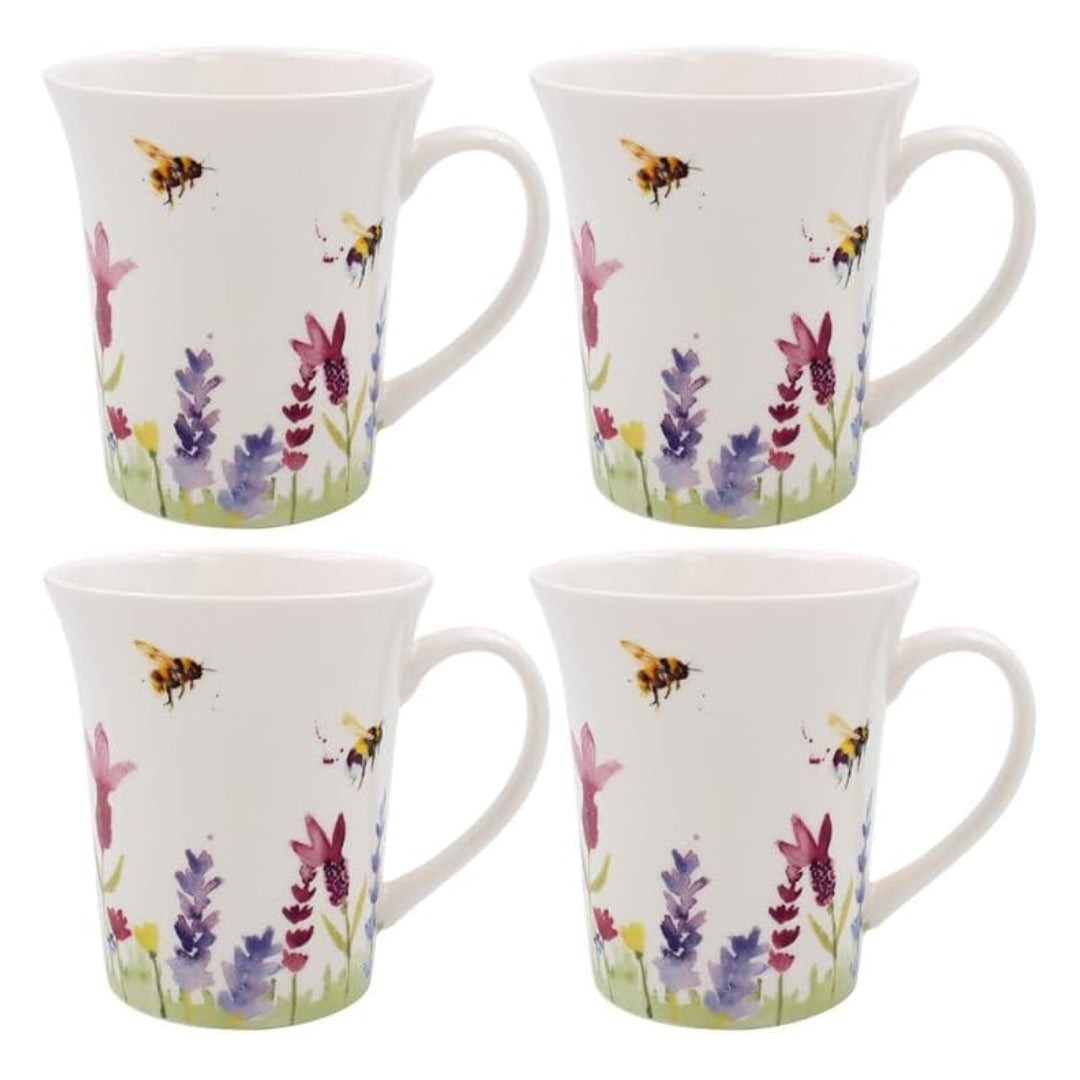 Dunlevy Lavender and Bees Mug Set of 4 | PG5625