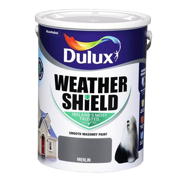 Dulux Weathershield Masonry Paint 5L - Merlin | Exterior