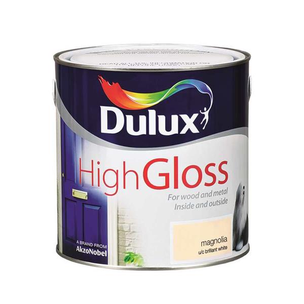 Dulux High Gloss 2.5L - Magnolia | Wood & Metal Paint
