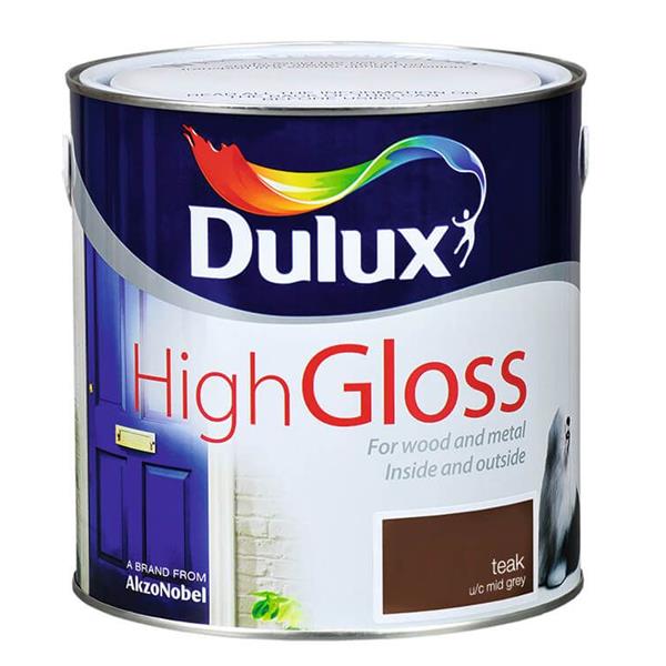 Dulux High Gloss 2.5L - Teak | Wood & Metal Gloss Paint