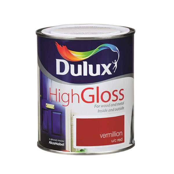 Dulux High Gloss 750ml - Vermillion | Wood & Metal Paint
