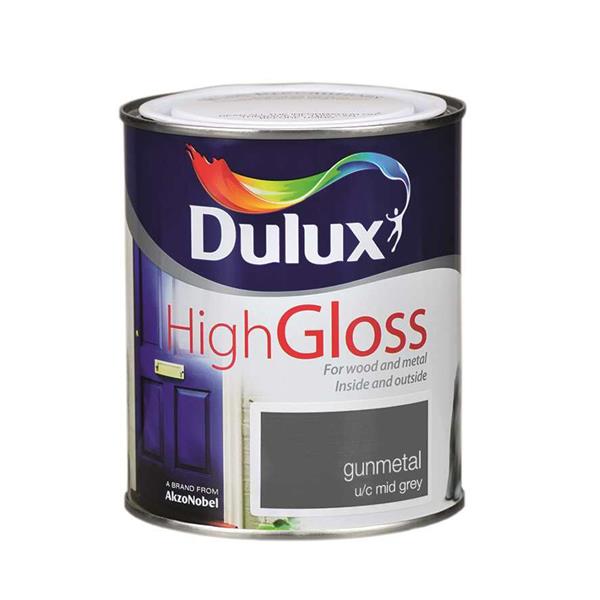 Dulux High Gloss 750ml - Gunmetal | Wood & Metal Paint