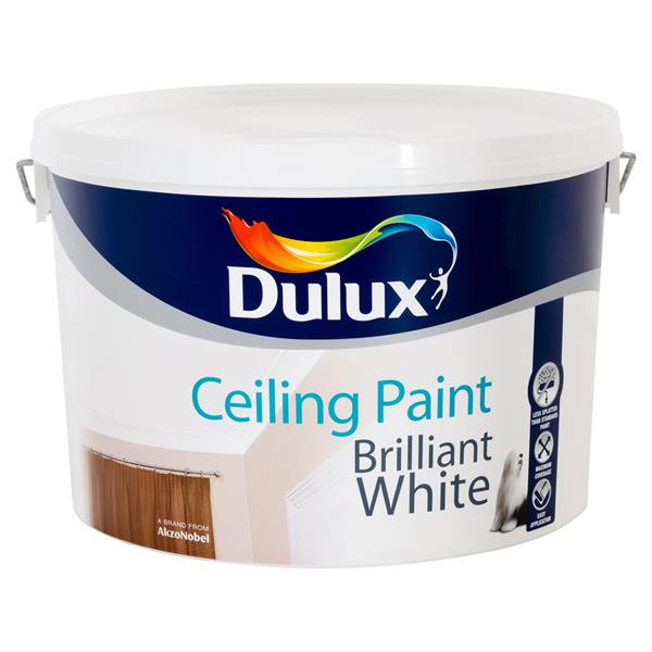 Dulux Ceiling Paint 5L - Brilliant White | Matt Emulsion