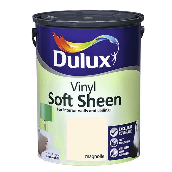 Dulux Soft Sheen 5L - Magnolia | Wall & Ceiling Emulsion
