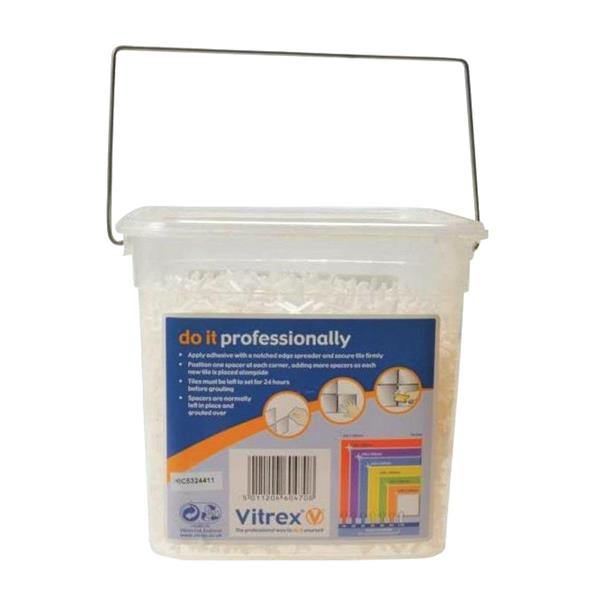 Vitrex Wall Tile Spacers 2.5mm Pack of 3000 | VIT10202600V