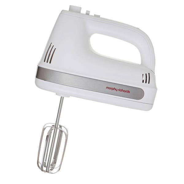 Morphy Richards Hand Mixer - White & Silver | Baking
