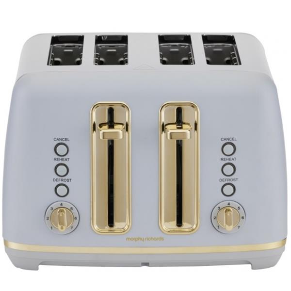 Morphy Richards Ascend 4 Slice Toaster - Grey & Soft Gold | 244021