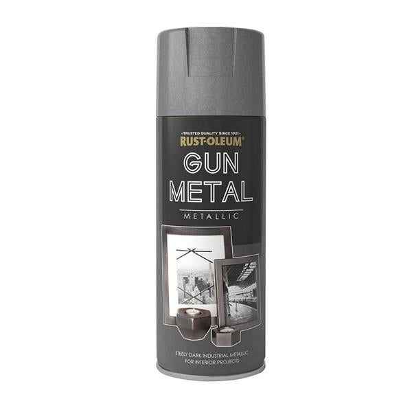 Rustoleum Gun Metal Grey Metallic Spray Paint 400ml