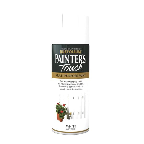 Rustoleum Painters Touch Spray Paint 400ml - Matt White