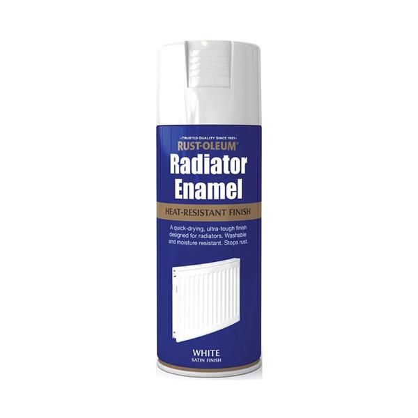 Rustoleum Radiator Enamel Spray 400ml - Satin White