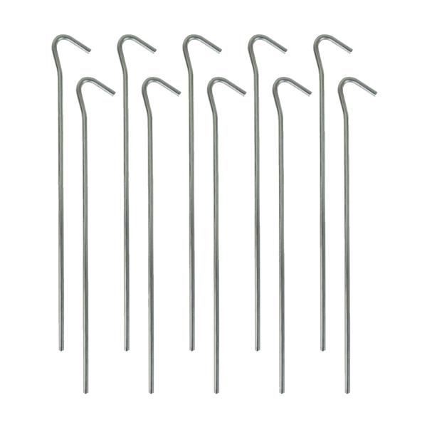 Benross Pack of 10 Steel Tent Pegs | 20970