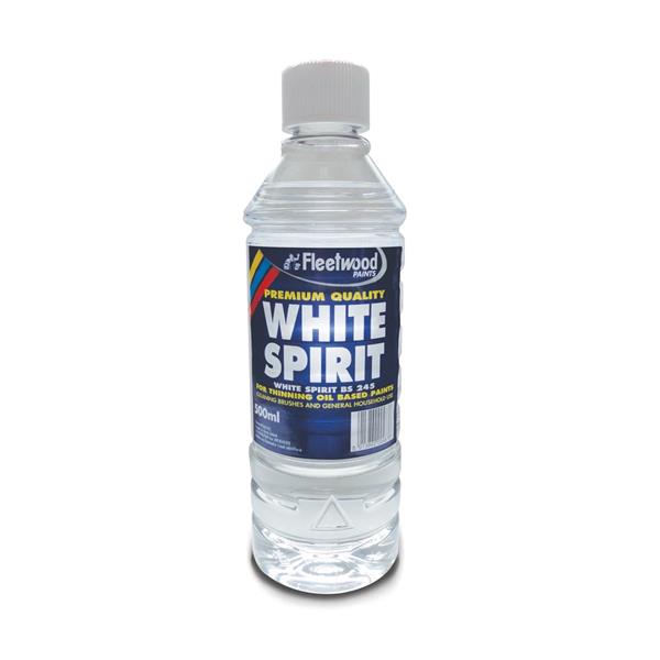 Fleetwood White Spirits 500ml | Brush Cleaner & Thinner