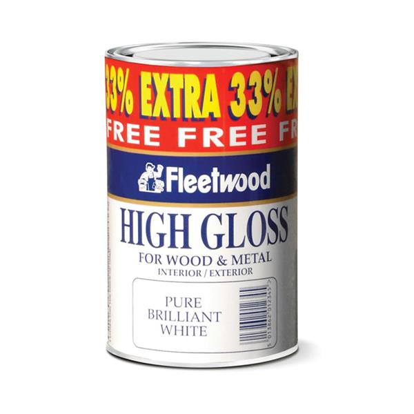 Fleetwood Gloss 1L - Brilliant White | Wood & Metal Paint