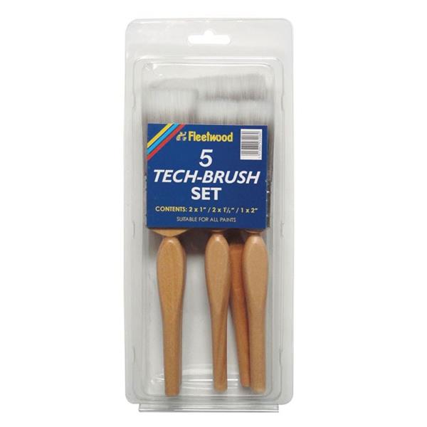 Fleetwood Tech 5 Piece Paint Brush Set | Heavins.ie