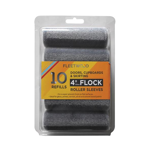 Fleetwood 4" Flock Roller Sleeve 10 Pack | Gloss Roller