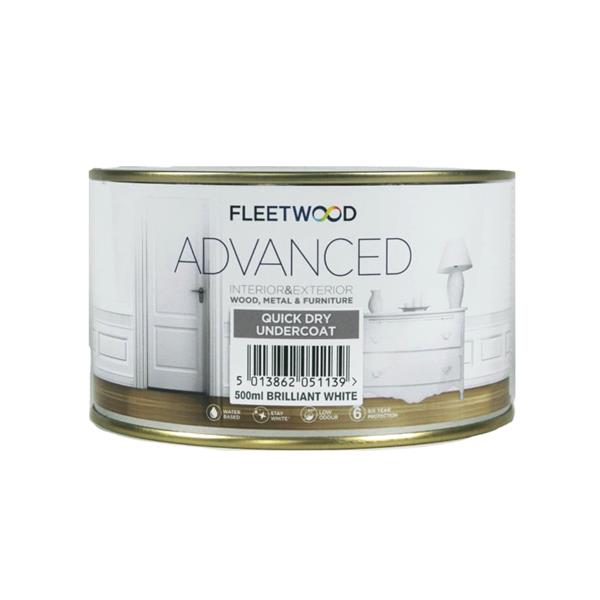 Fleetwood Quick Dry Undercoat 500ml - White | Wood & Metal