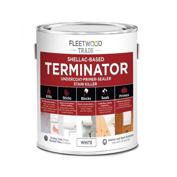 Fleetwood Terminator Shellac Primer 500ml - White | Sealer
