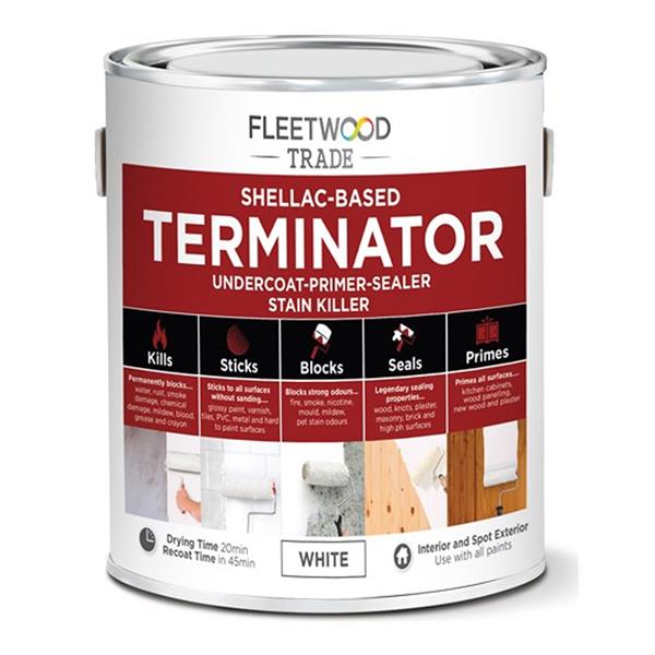 Fleetwood Terminator Shellac Primer 5L - White | Sealer