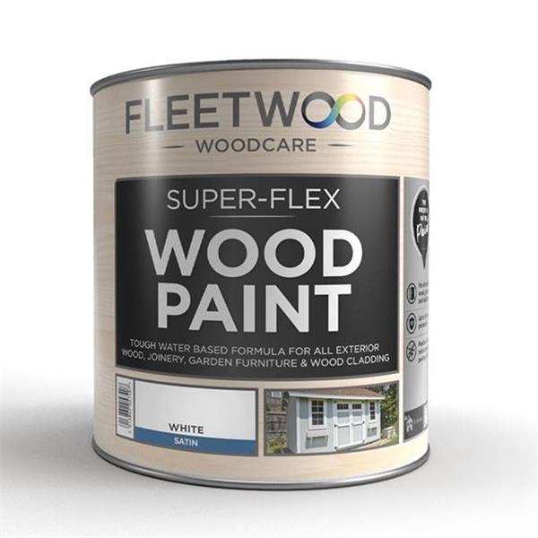 Fleetwood Super-Flex Wood Paint 2.5L - Satin White