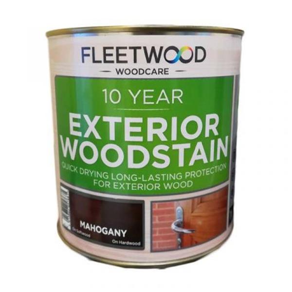 Fleetwood 10 Year Exterior Woodstain 1L - Mahogany